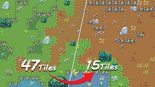 Draw less Tiles in Godot with Dual TileMap!!
