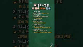 공복 시간별, 내 몸에 생기는 변화 (공복이 건강에 미치는 영향) #건강정보