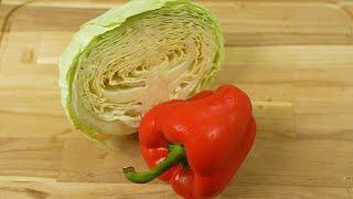 Amazing Cabbage Recipe. It is so delicious and healthy that I cook it almost every day!