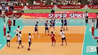 Bóng Chuyền Đỉnh Cao| Nga - Nhật| Set1| World Cup 2019