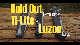 Обзор трёх ножей от компании Cold Steel: Hold Out Extra large vs. Ti-Lite 6 vs. Luzon Large