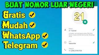 Cara Buat Nomor Luar Negeri Gratis Untuk WhatsApp dan Telegram