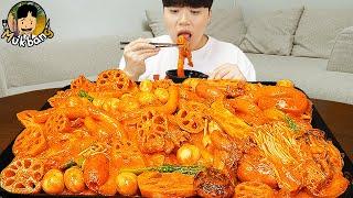 ASMR MUKBANG | Crispy Fried Chicken, Mala Xiang Guo, tteokbokki korean food eating sound !