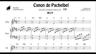 Pachelbel Canon in D Sheet Music for Oboe and Piano Duet Sheet Music for Oboists & Pianist