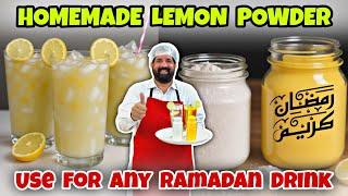 Use 1 Table Spoon & Make Nimbu Pani - How To Make Lemon Powder at home - BaBa Food RRC