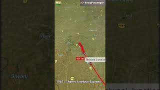 19611 - Ajmer Amritsar Express from Ajmer Junction to Amritsar Junction #viralvideo #shorts #youtube