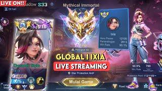 LIVE GLOBAL 1 IXIA PUSH IMMORTAL 2000 STAR - Mobile Legends