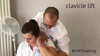 How to treat shoulder pain, this is a demonstration of a very easy manipulation to the clavicle