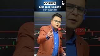 Copper trading zone for 18/09/2024 by Amit jain #stockmarket #intelisys #mcx