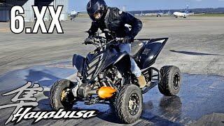 Turbo Hayabusa Raptor Goes Drag racing and almost crashed