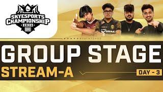 [STREAM A] Skyesports Championship 2024 BGMI — Playoffs — Day 3 | Group A