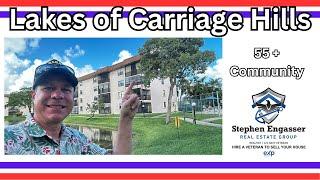 Charming 3rd Floor Corner Condo w/ Pool & Lake View / Lakes of Carriage Hills, Tamarac, FL / 55 +