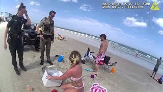 BODYCAM: Parents woken up by police on Florida beach after kids wander away, police allege