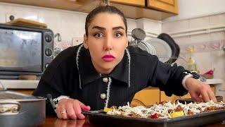 NEW Village Life Vlog This Cheesy Meat & Potato Dish Got a Little Spicy in the Kitchen!