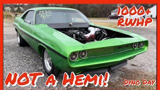 Not a Hemi!  Supercharged Challenger on the Dyno