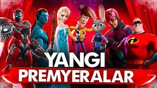 Yangi Premyeralar | Muz yurak 3  | Oyinchoqlar tarixi 5 | Moana 2 | Avatar 3 | Hayvonlar shahri 3