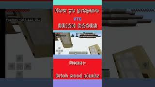 How to prepare doors 03 BRICH DOOR  Inine craft #Vedanth Telugu Gamer#