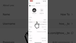 How to change username on tiktok