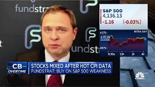 Fundstrat's Mark Newton says buy weakness on the S&P 500