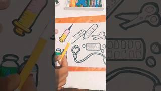 doctor set drawing # injection # bandage # Aditya art'25 a # Draw by Aditya Mishra