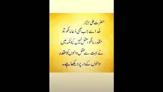 Hazrat Ali quote️#dua#aqal#muqaddar#islamiccontent#shorts