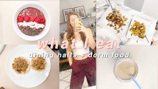 healthy college freshman what I eat in a day | dorm food & dining halls