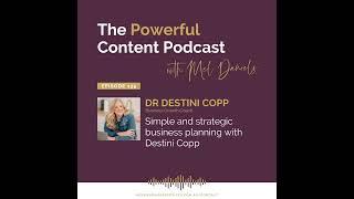 Simple and strategic business planning with Destini Copp