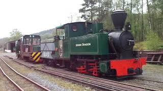 South Tynrdale Railway: The No.272 'Newcastle' shunts Two Locos 'Naworth' & 'Green Dragon'.