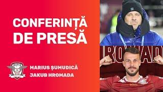 Conferință de presă Rapid » Marius Șumudică și Jakub Hromada prefațează duelul cu CFR Cluj