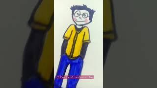 Nobita drawing ️#art #shorts #drawing #ritu