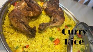 How to make Curry rice |Ghana curry rice.