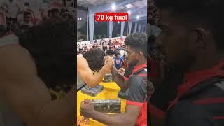 NATIONAL ARMWRESTLING 70 KG FINAL Tridip medi (assam) VS SIVAJITH (KERALA) #armwrestling #power