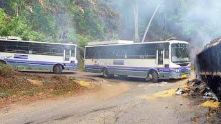 Truck Fire Accident - There Is No Way For The Bus | Bus Videos | Buses Ghat Driving | Bus Market