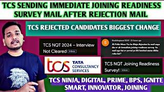 TCS JOINING BIGGEST CHANGE  | BREAKING NEWS  | REJECTION MAIL | JOINING READINESS SURVEY | OL, ILP