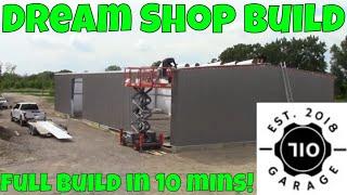 50 car garage build in 10 mins!