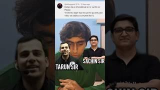 Tarun Sir vs Sachin sir Honest Answer‼️#jee#jee2025#jeemains#jee2026#iitian#pw#jeewallah#shorts