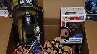 Surprise pop-up giveaway! Let's give away some of these wrestling figures! #subscribe #giveaway #wwe