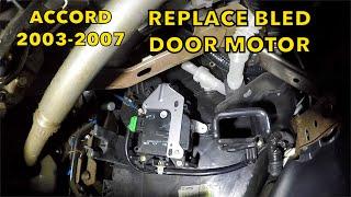 Honda Accord Driver side blend door motor change 2003 to 2007  AC or Heat Dont work