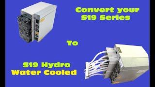 How to make your own  #AntminerS19 Hydro #antminers19 liquid cooled + Overclocking