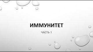 Иммунитет. часть 3 (он-лайн уроки РНПЦ "Дарын")