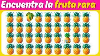 Encuentra el EMOJI Diferente versión FRUTAS |  - Niveles Fácil, Medio, Difícil