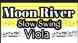 Moon River Viola Sheet Music Backing Track Play Along Partitura