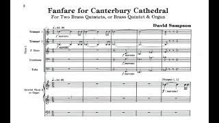 Sampson - Fanfare For Canterbury Cathedral [Score]