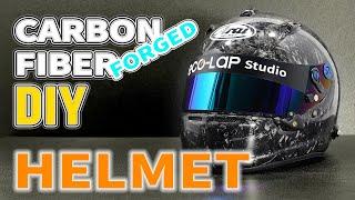 How to Make a Forged Carbon Fibre Helmet [DIY] (Making Split Mold & Helmet)