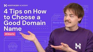 4 Tips on How to Choose a Good Domain Name #shorts