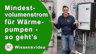 Mindestvolumenstrom für Wärmepumpen - so geht’s