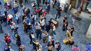 Tango Flashmob   Munich Hofbräuhaus   Quadro Nuevo   La Cumparsita