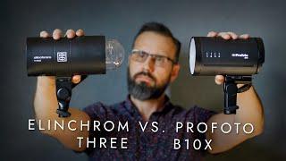 Elinchrom THREE vs Profoto B10X: The Ultimate 250ws Battery Powered Monolight Showdown!