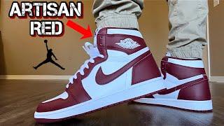 JORDAN 1 ARTISAN RED On Feet Review & More (ARTISANAL RED)