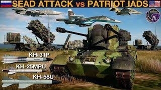 HUGE Russian SEAD Attack vs Layered Modern Patriot SAM Network In Ukraine (WarGames 102) | DCS